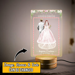 Personalized Wedding Night Light Always & Forever