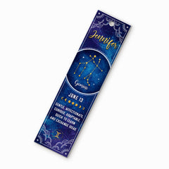 Personalized Zodiac Acrylic Bookmark Astrological Sign