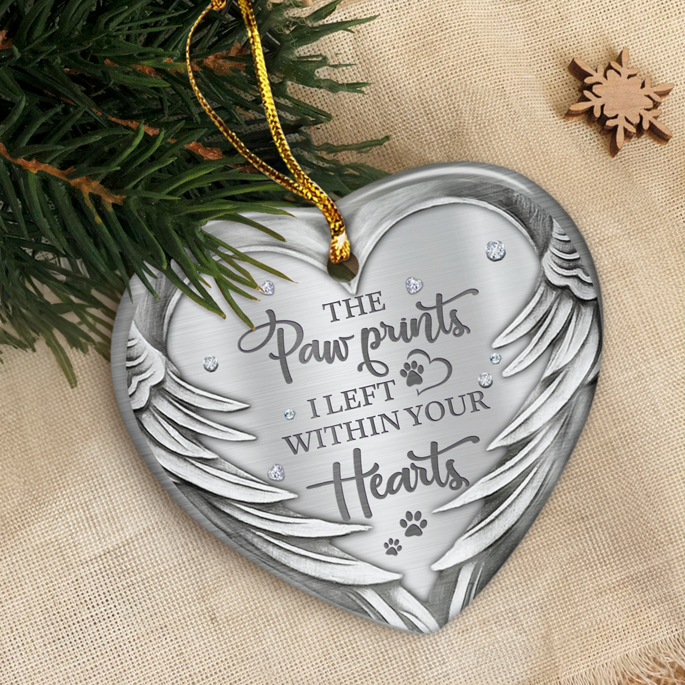 Personalized Dog Memorial Photo Ornament Ceramic Ornaments 2024 for Remembrance Sympathy Gift Dog Memorial Gift Ornament Keepsake Circle Ornaments