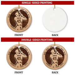 Personalized Baseball Ornament Custom Name Ceramic Ornaments 2024 for Boys Boyfriends Baseball Lovers Christmas Tree Decoration Circle Ornaments