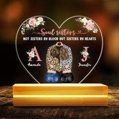 Soul Sisters Custon Initial Letters Personalized Led Night Light