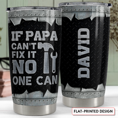 Personalized Dad Tumbler Funny Gifts Metallic Style Father's Day Gift