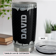 Personalized Dad Tumbler Funny Gifts Metallic Style Father's Day Gift