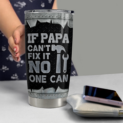 Personalized Dad Tumbler Funny Gifts Metallic Style Father's Day Gift