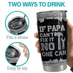 Personalized Dad Tumbler Funny Gifts Metallic Style Father's Day Gift