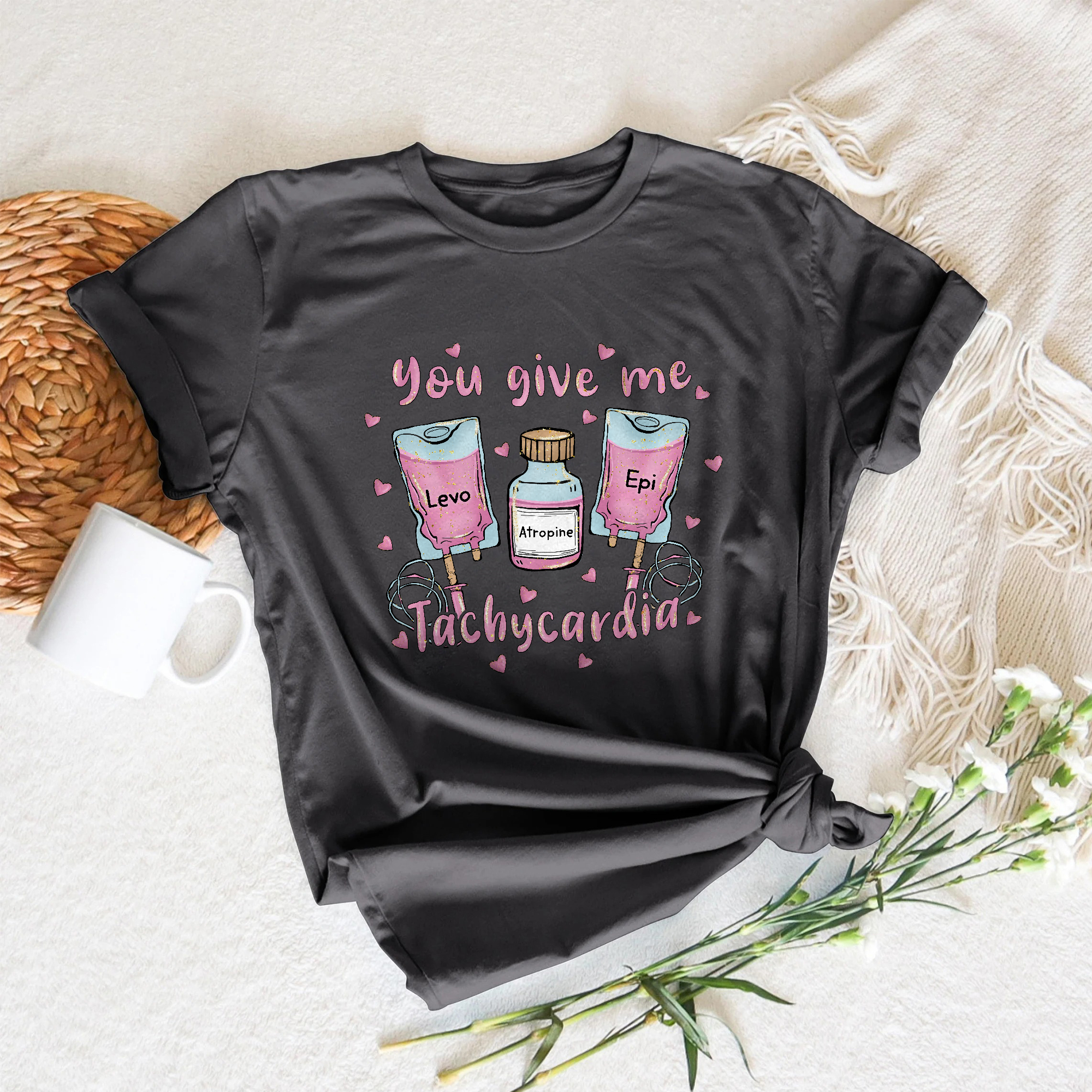 Sandjest Funny Valentine T-Shirt Gift for Couple Girlfriend Boyfriend Husband Wife