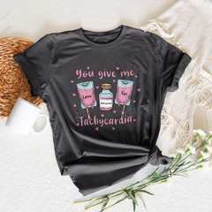 Sandjest Funny Valentine T-Shirt Gift for Couple Girlfriend Boyfriend Husband Wife