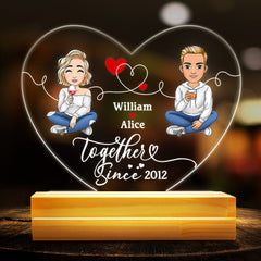 Together Since Personalized Led Night Light Gift For Couple