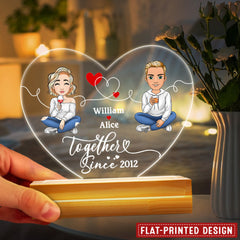 Together Since Personalized Led Night Light Gift For Couple