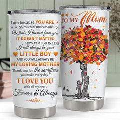 Tumbler Gift For Mom Heart Tree To My Mom Tumbler On Mother's Day