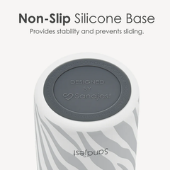 Grey Zebra VividPop | Push-button Lid Water Bottle 32oz