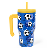 SippyKup 20oz Kids Tumbler with Half Handle | Soccer Blast