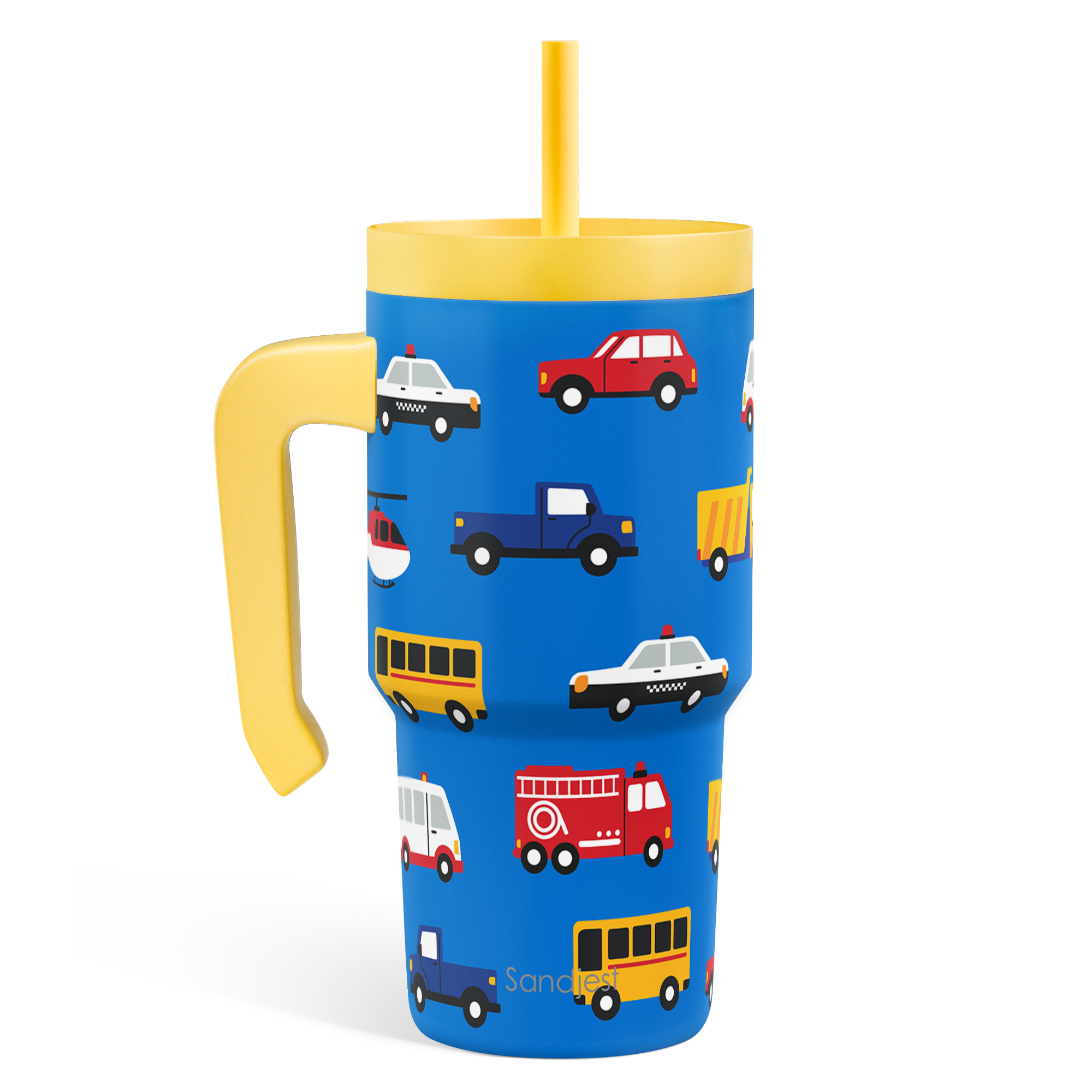 SippyKup 20oz Kids Tumbler with Half Handle | Transportation