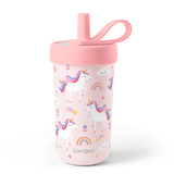 FunzyKup 14oz Kids Spill-resistant Straw Tumbler | Unicorns