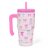 SippyKup 20oz Kids Tumbler with Half Handle | Pastel Bows