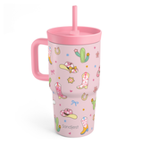 CubbyKup 20oz Kids Leak-proof Tumbler | Pink Cowgirl