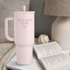 Pink Aunt Slidemate | Slider Tumbler with Handle 40oz