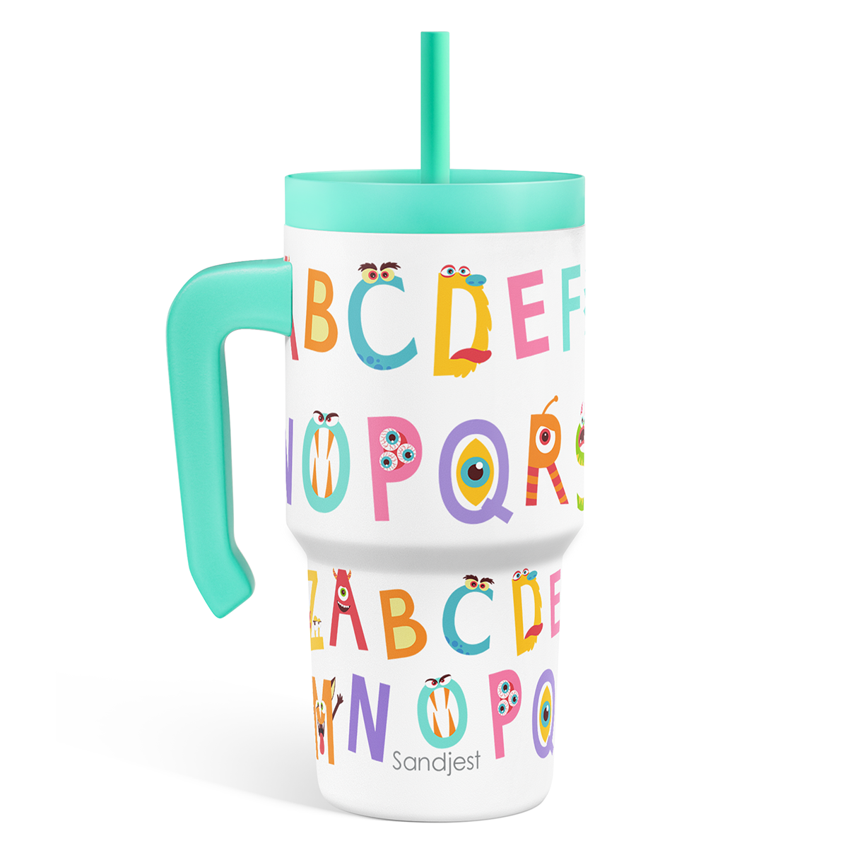 SippyKup 20oz Kids Tumbler with Half Handle | Alphabet