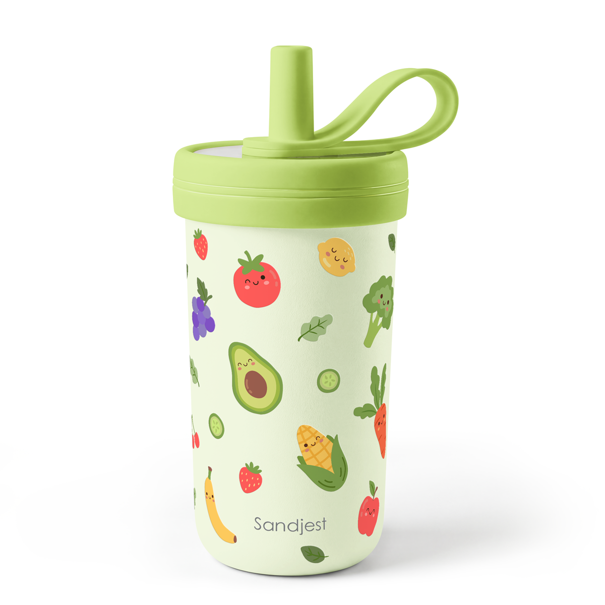 FunzyKup 14oz Kids Spill-resistant Straw Tumbler | Fruits