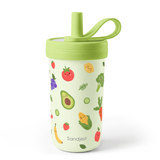 FunzyKup 14oz Kids Spill-resistant Straw Tumbler | Fruits