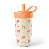 FunzyKup 14oz Kids Spill-resistant Straw Tumbler | Cute Bear