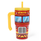 SippyKup 20oz Kids Tumbler with Half Handle | Firetruck