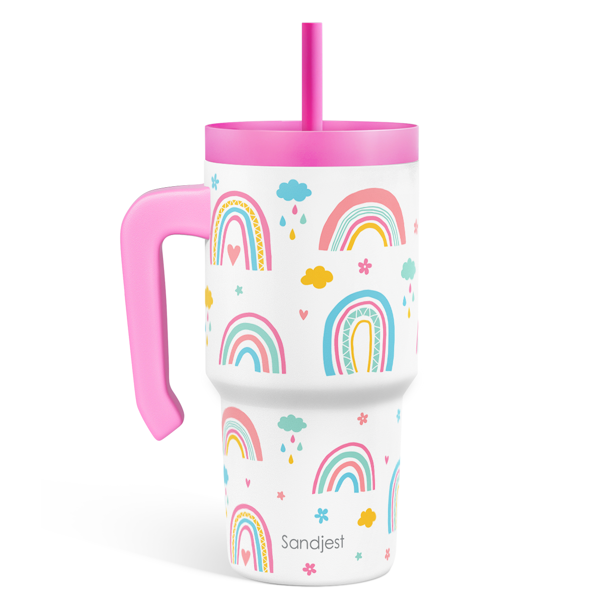 SippyKup 20oz Kids Tumbler with Half Handle | Rainbow