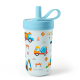 FunzyKup 14oz Kids Spill-resistant Straw Tumbler | Construction