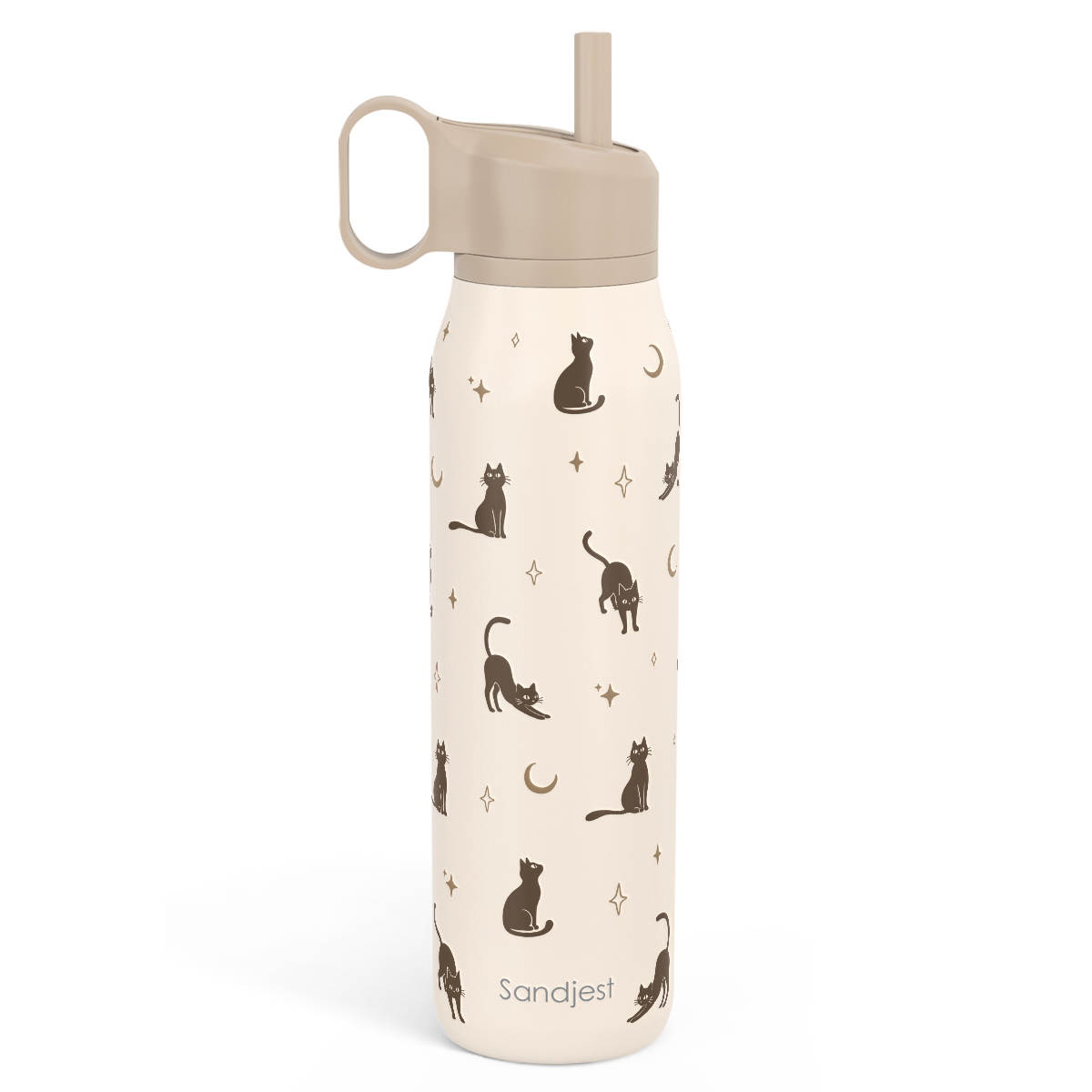 20oz Twist Lid Water Bottle | Moon Cats