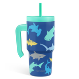 SippyKup 20oz Kids Tumbler with Half Handle | Sharks