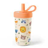 FunzyKup 14oz Kids Spill-resistant Straw Tumbler | Woodland Animals