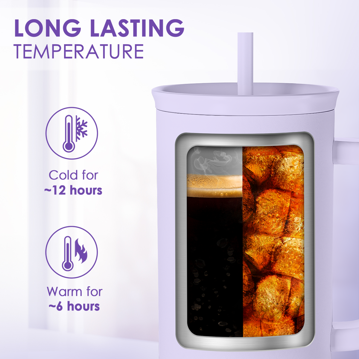 Christian Gift for Women - Insulated Stainless Steel Tumbler with Handle and Straw - Religious Inspirational Gifts for Birthday Christmas, 40oz