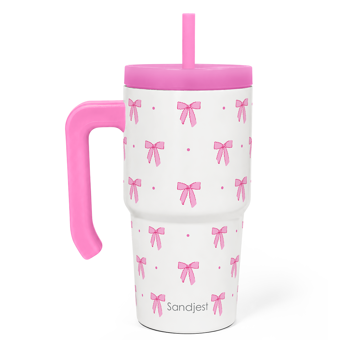 SippyKup 20oz Kids Tumbler with Half Handle | Polka Bow