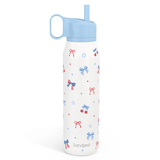 20oz Twist Lid Water Bottle | Patriotic Bows