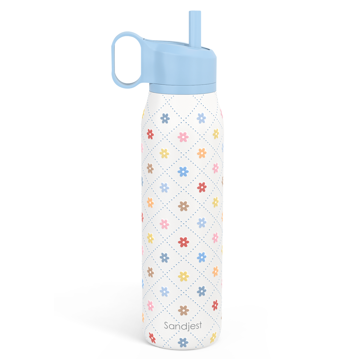 20oz Twist Lid Water Bottle | Floral Trellis