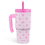 SippyKup 20oz Kids Tumbler with Half Handle | Sweetheart Bow