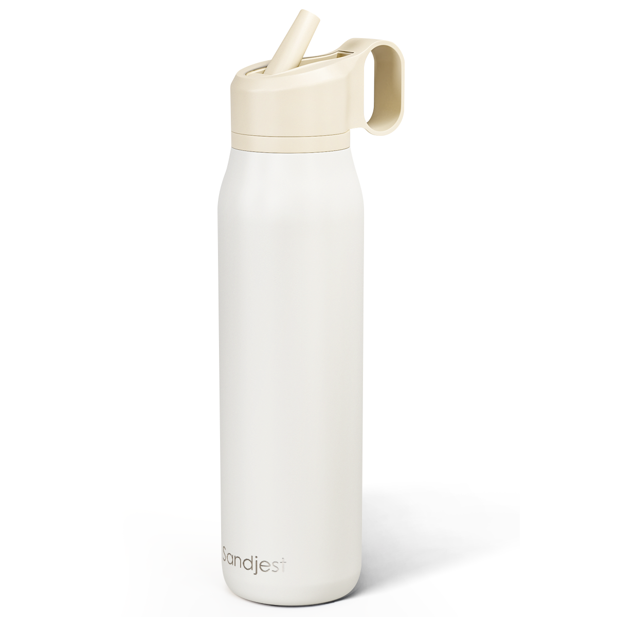 20oz Twist Lid Water Bottle | Ivory Cream