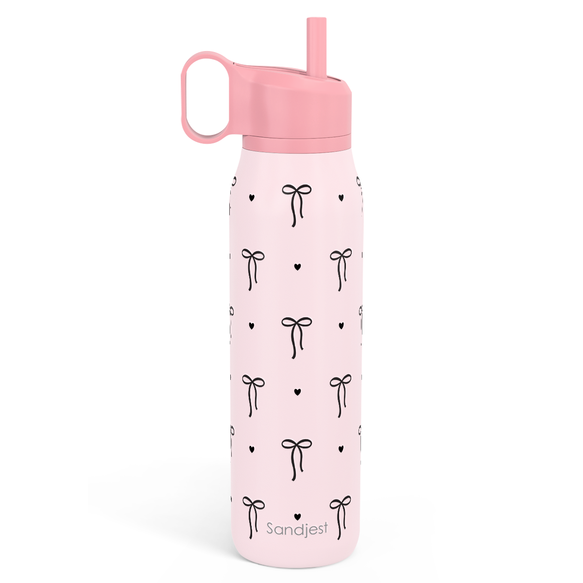 20oz Twist Lid Water Bottle | Sweetheart Bows