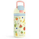 FunzyPop 16oz Kids Push-button Water Bottle | Fruits