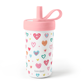 FunzyKup 14oz Kids Spill-resistant Straw Tumbler | Hearts