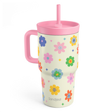 CubbyKup 20oz Kids Leak-proof Tumbler | Flowers