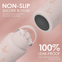 Butterfly Water Bottle Insulated Vacuum Stainless Steel 32oz with Lid, Gifts for Women Girls Teens Birthday Christmas