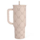 Horse Tumbler with Handle, Insulated Cup Stainless Steel Travel Mug Cup, Gifts for Women Girl, Equestrian Gift for Birthday Christmas, 40oz