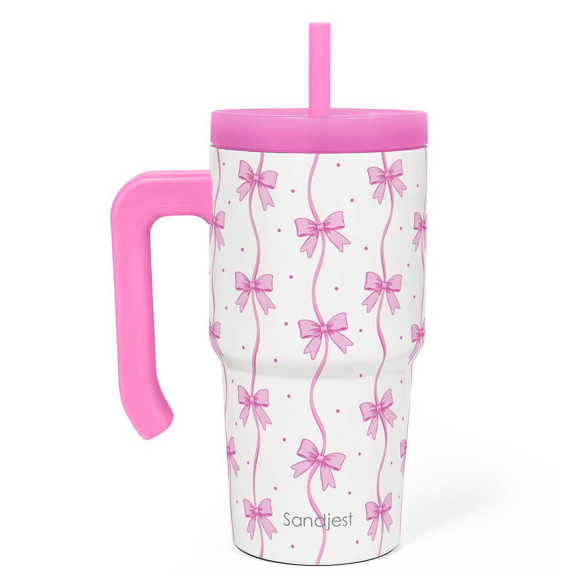SippyKup 20oz Kids Tumbler with Half Handle | Cascading Bows