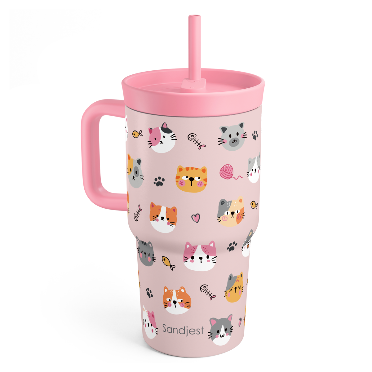CubbyKup 20oz Kids Leak-proof Tumbler | Little Cats