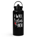 Black Nurse SipChic | Straw Lid Water Bottle 32oz