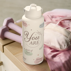 Christian Water Bottle 32oz Stainless Steel Insulated with Lid, Inspiration Gifts for Women, Religious Gifts for Mom Friends Ladies Sisters on Birthday Mother's Day Christmas