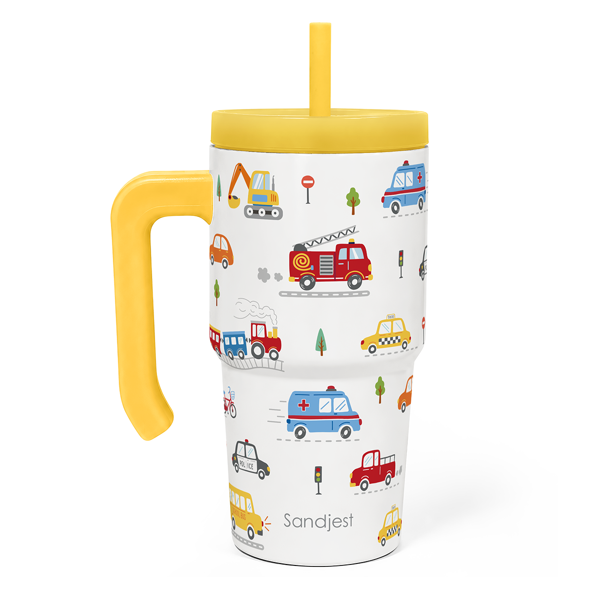 SippyKup 20oz Kids Tumbler with Half Handle | Vehicle