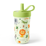 FunzyKup 14oz Kids Spill-resistant Straw Tumbler | Jungle Animals