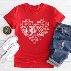 Sandjest Inspirational T-shirt Kindness Gift for Friends Women Men Girl Boy